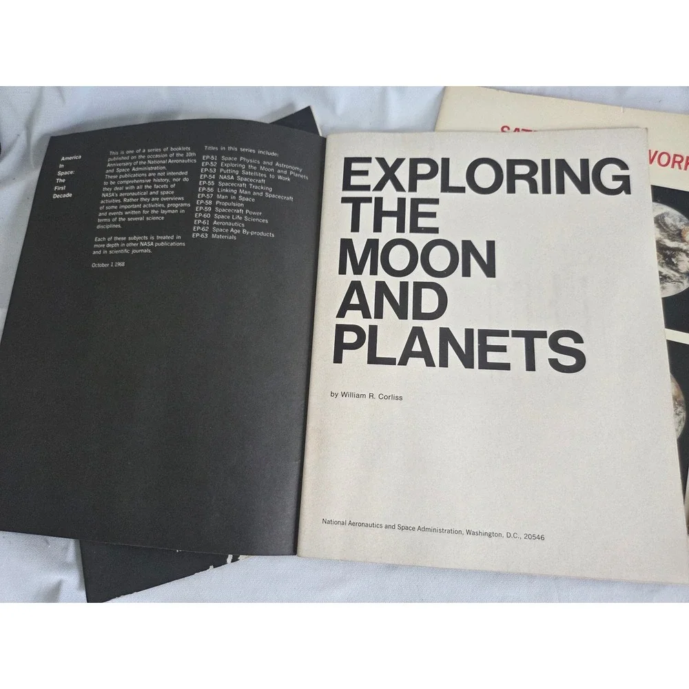 Vintage NASA Booklet Set, America In Space, Satellites At Work